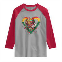 Cute Black Cupid Raglan Shirt Melanin Pride Valentines Day Gift - Wonder Print Shop