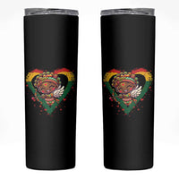 Cute Black Cupid Skinny Tumbler Melanin Pride Valentines Day Gift - Wonder Print Shop