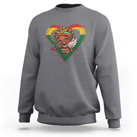 Cute Black Cupid Sweatshirt Melanin Pride Valentines Day Gift - Wonder Print Shop