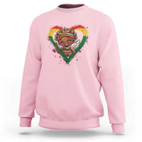 Cute Black Cupid Sweatshirt Melanin Pride Valentines Day Gift - Wonder Print Shop