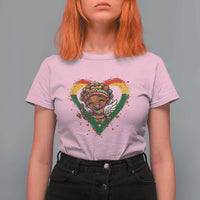 Cute Black Cupid T Shirt For Women Melanin Pride Valentines Day Gift - Wonder Print Shop