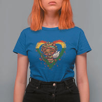 Cute Black Cupid T Shirt For Women Melanin Pride Valentines Day Gift - Wonder Print Shop