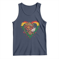 Cute Black Cupid Tank Top Melanin Pride Valentines Day Gift - Wonder Print Shop
