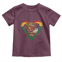Cute Black Cupid Toddler T Shirt Melanin Pride Valentines Day Gift - Wonder Print Shop