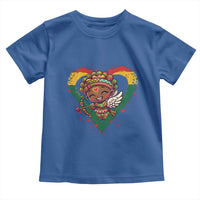 Cute Black Cupid Toddler T Shirt Melanin Pride Valentines Day Gift - Wonder Print Shop