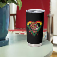 Cute Black Cupid Tumbler Cup Melanin Pride Valentines Day Gift - Wonder Print Shop