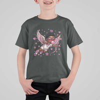 Cute Black Cupid T Shirt For Kid African American Valentines Day Gift - Wonder Print Shop