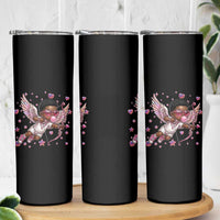 Cute Black Cupid Skinny Tumbler African American Valentines Day Gift - Wonder Print Shop