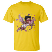 Cute Black Cupid T Shirt African American Valentines Day Gift - Wonder Print Shop