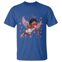 Cute Black Cupid T Shirt African American Valentines Day Gift - Wonder Print Shop