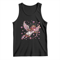 Cute Black Cupid Tank Top African American Valentines Day Gift - Wonder Print Shop