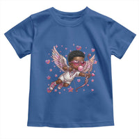 Cute Black Cupid Toddler T Shirt African American Valentines Day Gift - Wonder Print Shop