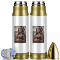 Funny Black Mona Lisa Bullet Tumbler Melanin Queen Black History Month - Wonder Print Shop