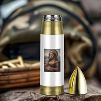 Funny Black Mona Lisa Bullet Tumbler Melanin Queen Black History Month - Wonder Print Shop
