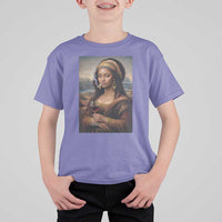 Funny Black Mona Lisa T Shirt For Kid Melanin Queen Black History Month - Wonder Print Shop