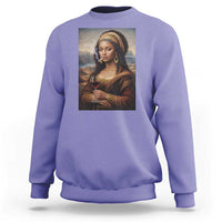 Funny Black Mona Lisa Sweatshirt Melanin Queen Black History Month - Wonder Print Shop