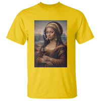 Funny Black Mona Lisa T Shirt Melanin Queen Black History Month - Wonder Print Shop