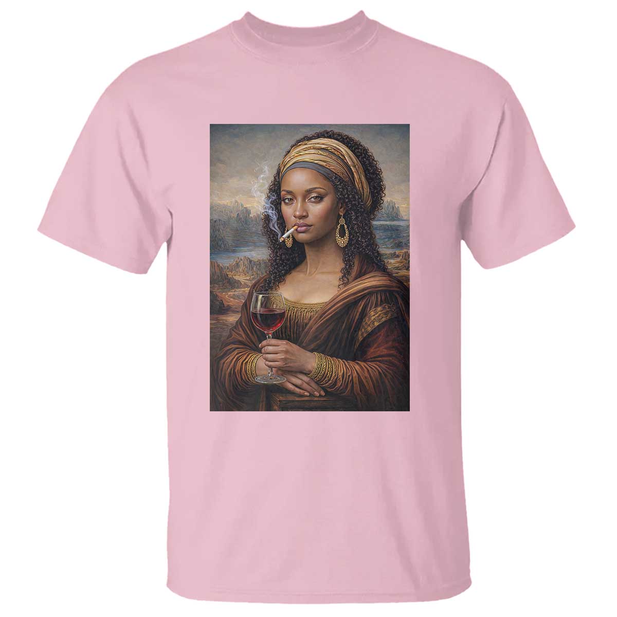 Funny Black Mona Lisa T Shirt Melanin Queen Black History Month - Wonder Print Shop