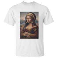 Funny Black Mona Lisa T Shirt Melanin Queen Black History Month - Wonder Print Shop