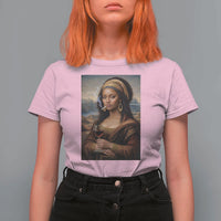 Funny Black Mona Lisa T Shirt For Women Melanin Queen Black History Month - Wonder Print Shop