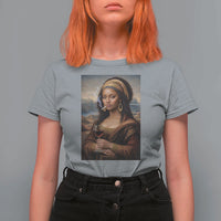 Funny Black Mona Lisa T Shirt For Women Melanin Queen Black History Month - Wonder Print Shop