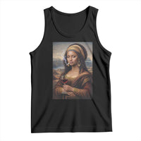 Funny Black Mona Lisa Tank Top Melanin Queen Black History Month - Wonder Print Shop