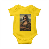 Black Mona Lisa African American Baby Onesie Black History Month - Wonder Print Shop