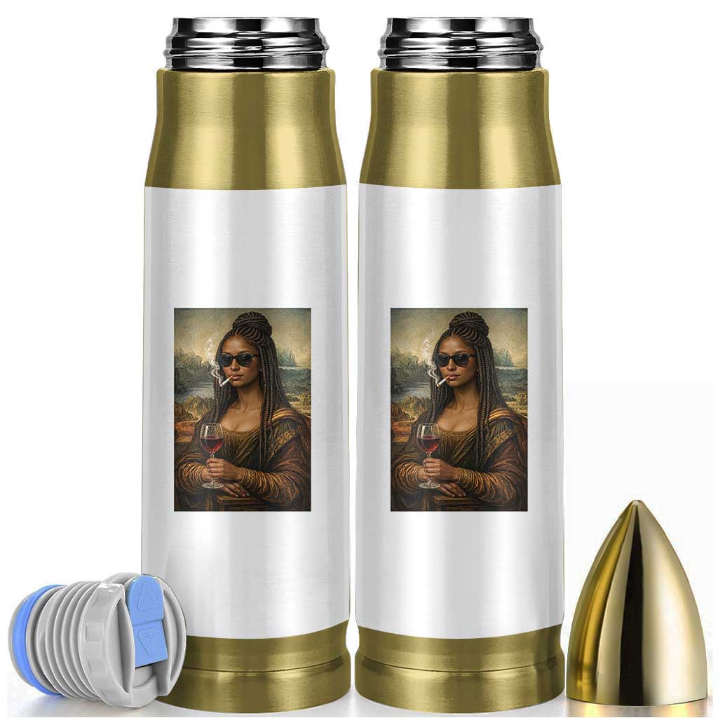 Black Mona Lisa African American Bullet Tumbler Black History Month - Wonder Print Shop