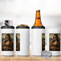 Black Mona Lisa African American 4 in 1 Can Cooler Tumbler Black History Month - Wonder Print Shop