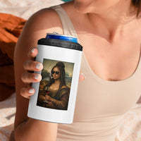 Black Mona Lisa African American 4 in 1 Can Cooler Tumbler Black History Month - Wonder Print Shop