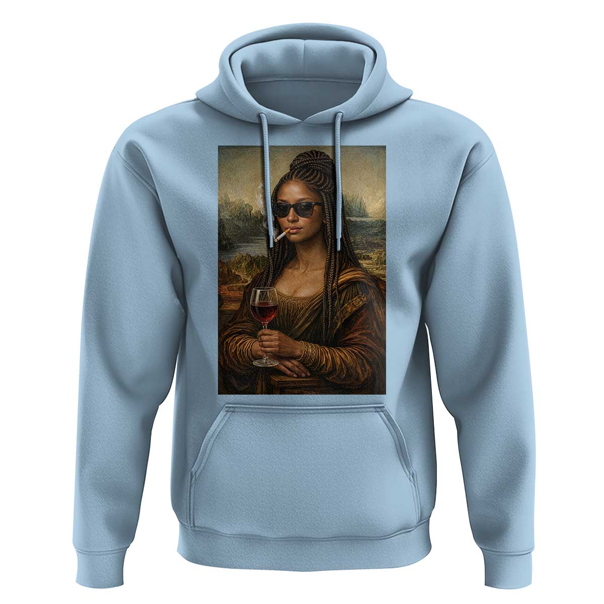 Black Mona Lisa African American Hoodie Black History Month - Wonder Print Shop