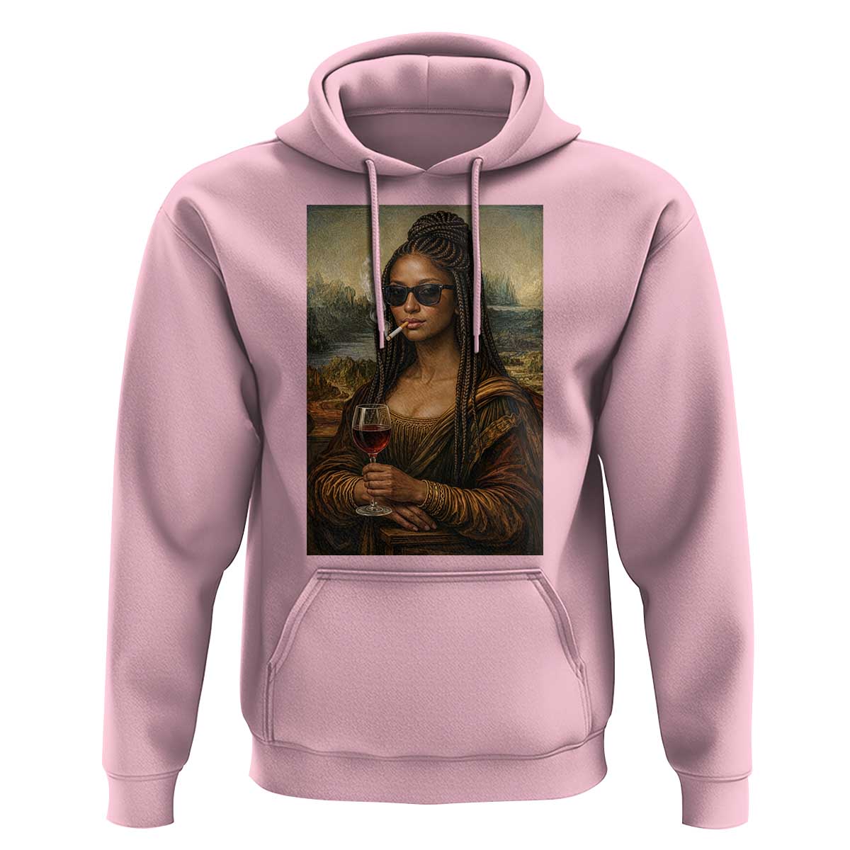 Black Mona Lisa African American Hoodie Black History Month - Wonder Print Shop