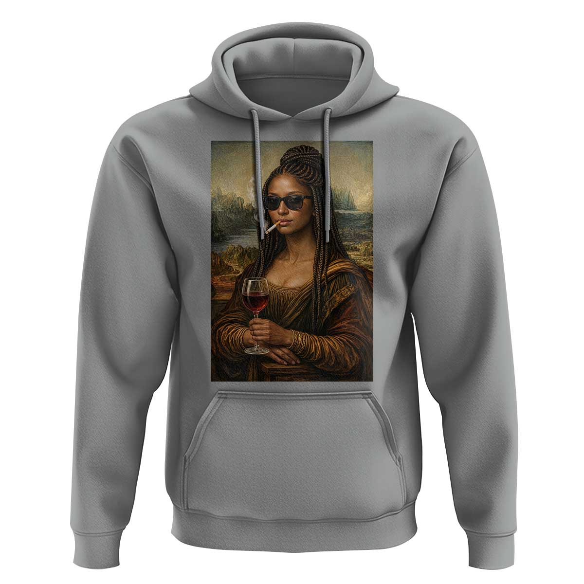 Black Mona Lisa African American Hoodie Black History Month - Wonder Print Shop