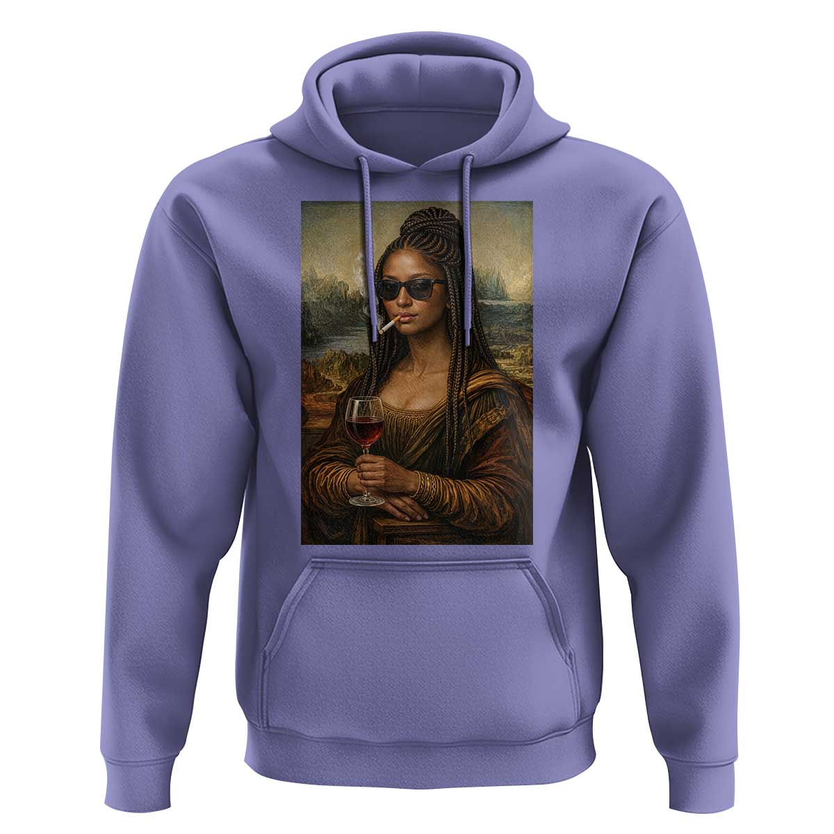 Black Mona Lisa African American Hoodie Black History Month - Wonder Print Shop