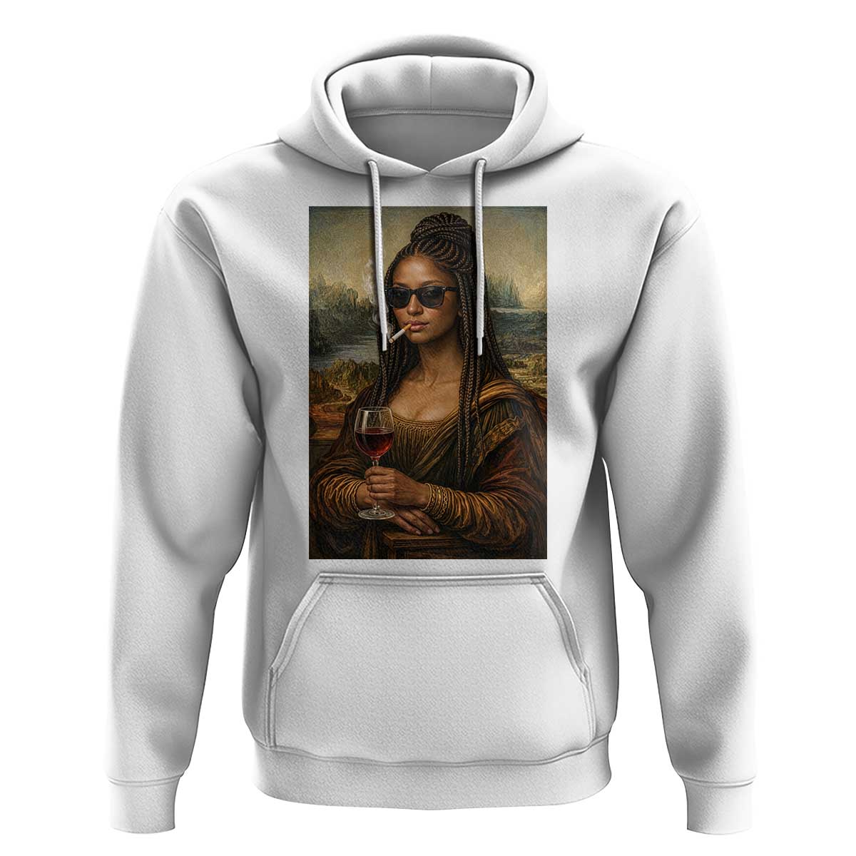 Black Mona Lisa African American Hoodie Black History Month - Wonder Print Shop