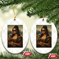 Black Mona Lisa African American Ceramic Ornament Black History Month - Wonder Print Shop