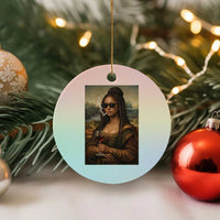 Black Mona Lisa African American Ceramic Ornament Black History Month - Wonder Print Shop