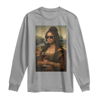 Black Mona Lisa African American Long Sleeve Shirt Black History Month - Wonder Print Shop