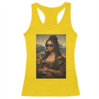 Black Mona Lisa African American Racerback Tank Top Black History Month - Wonder Print Shop