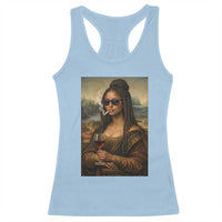 Black Mona Lisa African American Racerback Tank Top Black History Month - Wonder Print Shop