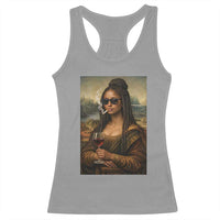 Black Mona Lisa African American Racerback Tank Top Black History Month - Wonder Print Shop