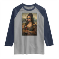 Black Mona Lisa African American Raglan Shirt Black History Month - Wonder Print Shop