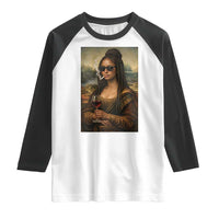 Black Mona Lisa African American Raglan Shirt Black History Month - Wonder Print Shop