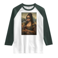 Black Mona Lisa African American Raglan Shirt Black History Month - Wonder Print Shop