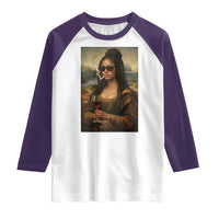 Black Mona Lisa African American Raglan Shirt Black History Month - Wonder Print Shop