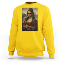 Black Mona Lisa African American Sweatshirt Black History Month - Wonder Print Shop