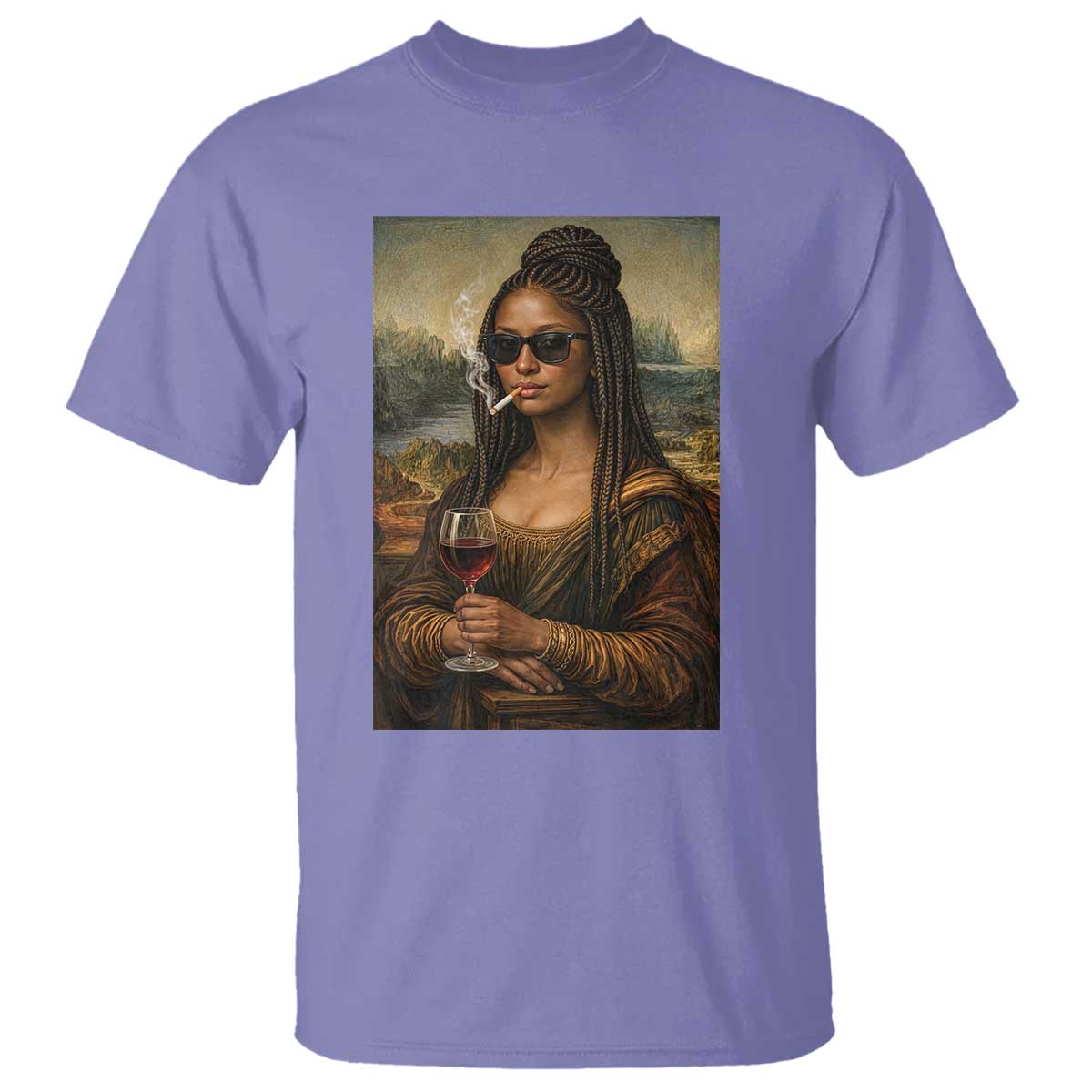 Black Mona Lisa African American T Shirt Black History Month - Wonder Print Shop