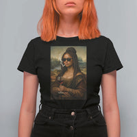 Black Mona Lisa African American T Shirt For Women Black History Month - Wonder Print Shop