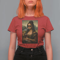 Black Mona Lisa African American T Shirt For Women Black History Month - Wonder Print Shop
