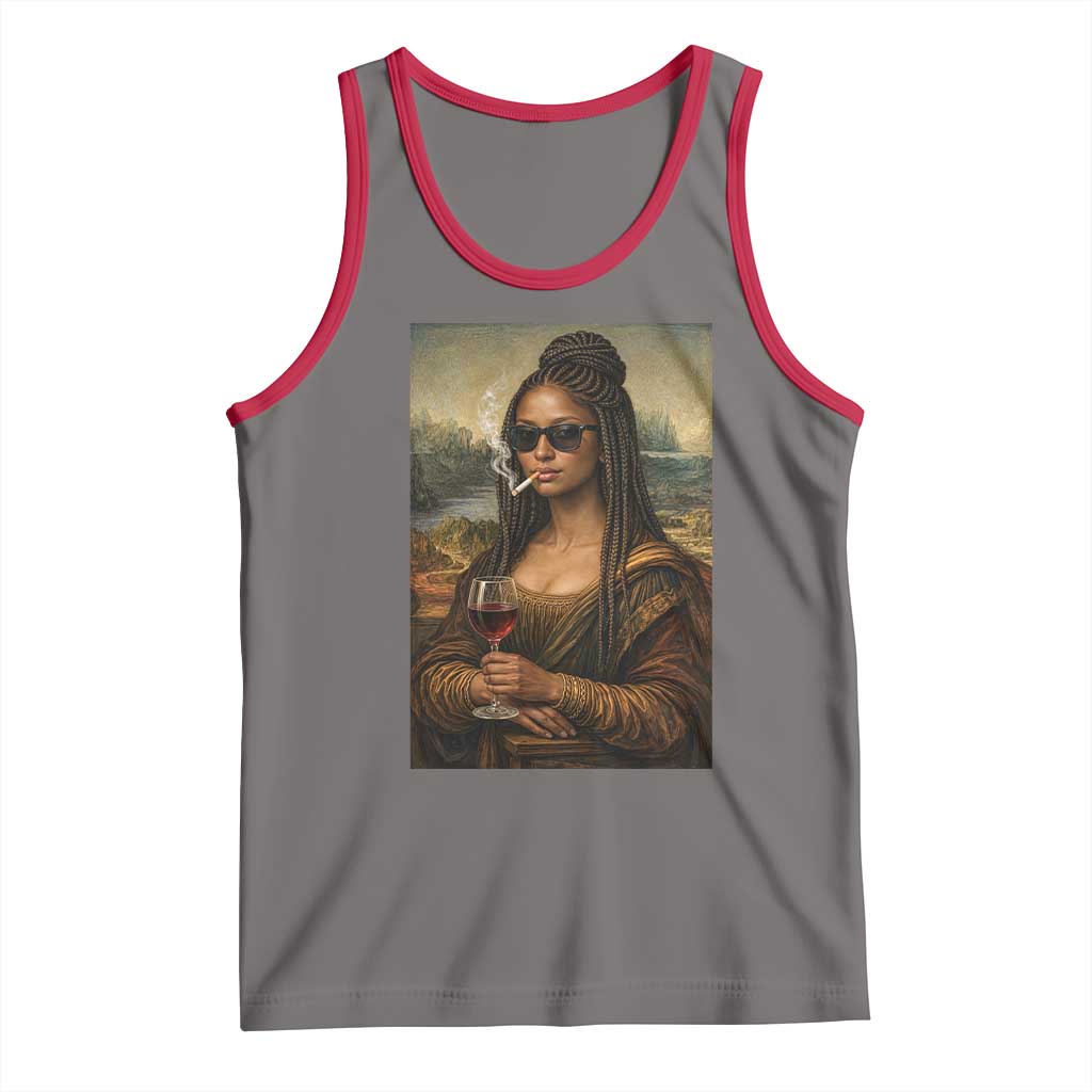 Black Mona Lisa African American Tank Top Black History Month - Wonder Print Shop